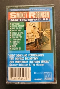 Smokey Robinson And The Miracles Motown 25th Anniversary TV Cassette SEALED - Picture 1 of 4