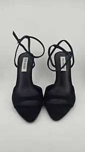 Steve Madden Beki Heel in Black Leather Size 7.5 New with box Limited Supply - Picture 1 of 4
