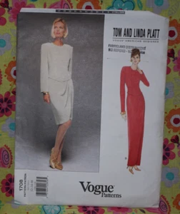 Vogue American Designer Tom and Linda Platt Dress 12 14 16 # 1708 UNCUT - Picture 1 of 2