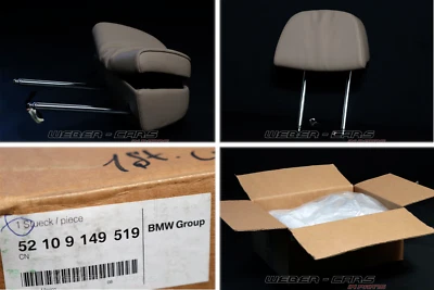 9149519 Reposacabezas Asiento Confort Cuero Camello Crashaktiv Nuevo OEM BMW X5 - Image 1 of 4