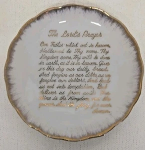 The Lord's Prayer Miniature Plate Japan Ceramic California Creations by Bradley - Picture 1 of 5