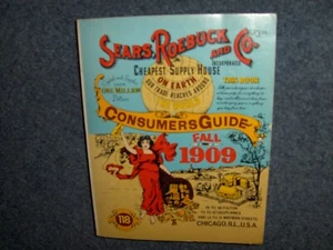 VINTAGE 1909 SEARS ROEBUCK AND CO. CONSUMERS GUIDE REPRODUCTION**FREE SHIPPING** - Picture 1 of 7