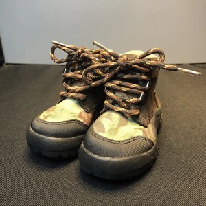 LN US5M Trail Guide MARRÓN LEA CAMUFLADO CORDONES ZAPATILLAS DE SENDERISMO ZAPATOS - Imagen 1 de 12