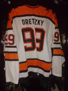 SEHR SELTEN! WAYNE GRETZKY AUTO'D RENZ-VOUS '87 ALL-STAR VINTAGE MASKA TRIKOT - Bild 1 von 5