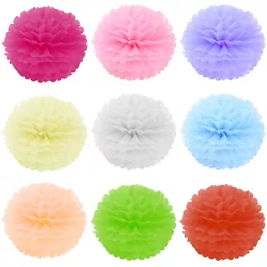 TISSUE PAPER POM POMS SHEETS GREAT FOR MAKING WEDDING PARTY DECORATIONS 35x45cm - Picture 1 of 29