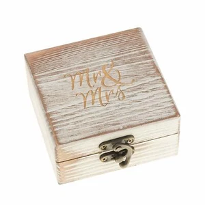 Wood Ring Bearer Box, Wedding, Engagement Ring Holder Box - Picture 1 of 7