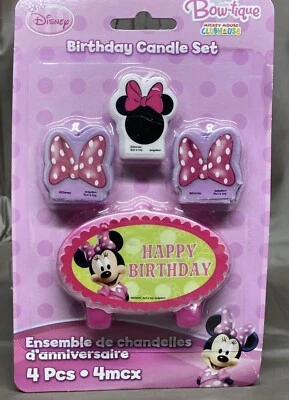 Juego de velas de cumpleaños Disney Minnie Mouse Bow-tique Foto 1 de 3