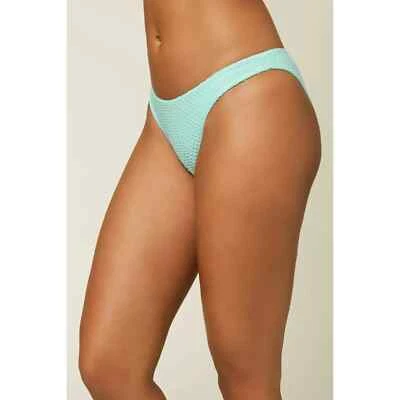 Mujer O'Neill Rockley Agua Salada Sólida Bikini Parte Inferior Talla XL Verde Texturizado NUEVO Foto 1 de 4