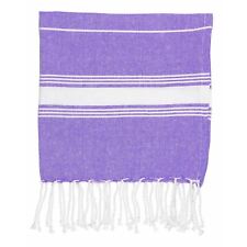 Childrens Towel 100 Turkish Cotton Beach Bath Pool Hammam Peshtemal Purple X2