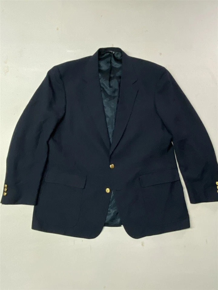 Blazer Abrigo Deportivo Chaqueta De Colección Palm Beach 46L Azul Marino Dorado Botón Hecho en EE. UU. Para Hombres Foto 1 de 4