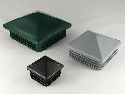 PYRAMIDE STOPFEN für PFOSTEN Pfostenstopfen Zaun Pfostenkappen Kappen