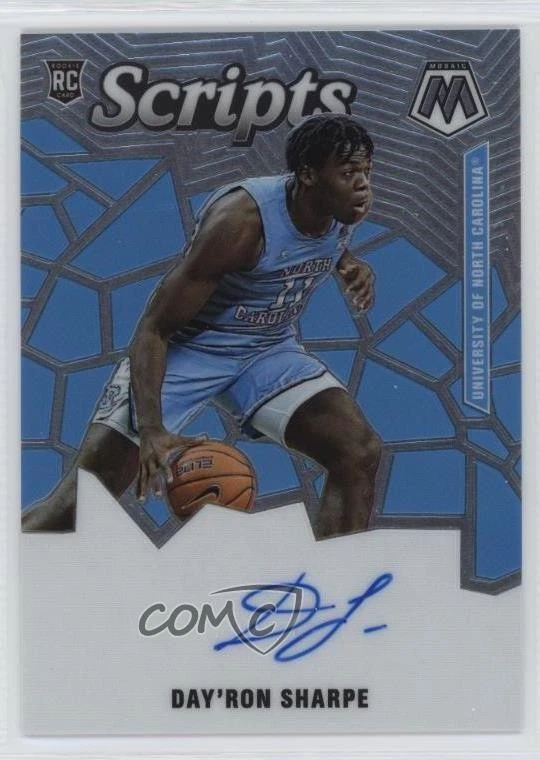 2021-22 Chronicles Draft Picks Mosaic Scripts /99 Day'Ron Sharpe Rookie Auto RC - Image 1 of 2