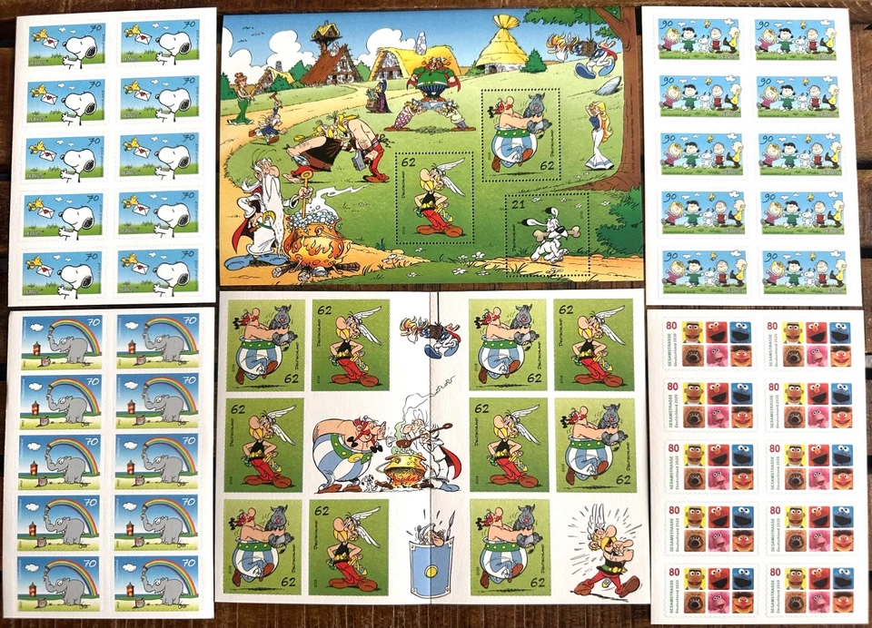 BRIEFMARKEN FRANKATUR MOTIVE FÜR KINDER COMICS PORTO zur AUSWAHL SELBSTKLEBEND ! - Bild 1 von 1