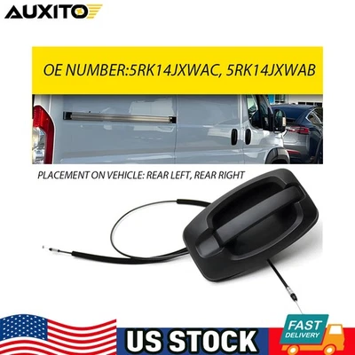 Nueva manija de puerta corredera con cable para Ram ProMaster 3500 2500 1500 H 2014-2022 Foto 1 de 4