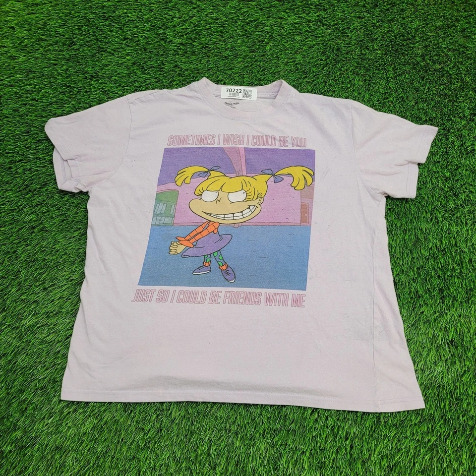 Camisa Nickelodeon Rugrats Angelica para mujer XL 22x23 camiseta de algodón púrpura Foto 1 de 4