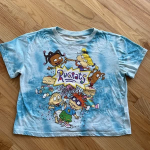 NICKELODEON RUGRATS Kid's T Shirt Tie Dye Sky Blue Graphic Print Tee Size M - Picture 1 of 7
