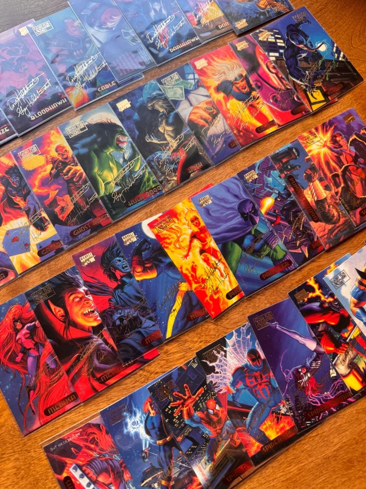 1994 Marvel Masterpieces Gold Foil Signature Series - Rare Premium Cards - Image 1 of 1