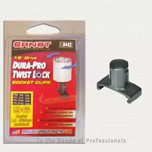 ernst mfg 8442 1/2" rail socket clips DURA PRO TWIST LOCK - Foto 1 di 1