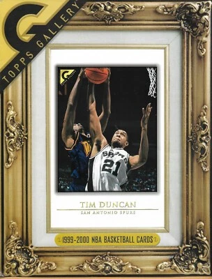 1999/2000 TOPPS GALLERY BASKETBALL PROMOTIONAL SELL PAMPHLET/TIM DUNCAN COVER - Image 1 of 3