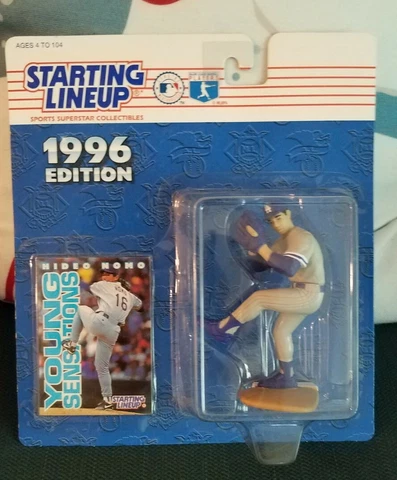 1996 Kenner Starting Lineup Hideo Nomo Action Figure and Trading Card Cover