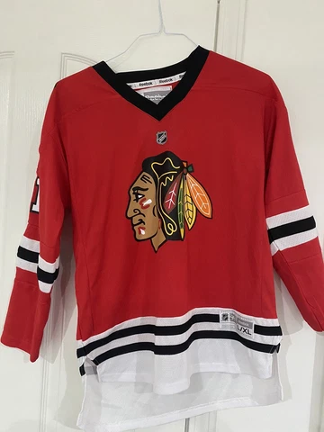 Marian Hossa #81 Chicago Blackhawks RBK CCM Graphic Jersey SZ Youth L/XL -Cool Cover