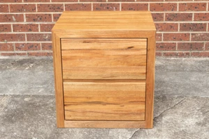 Jindi Bedside Table - Australian Marri Gum Timber - Picture 1 of 6