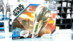 Star Wars Mission Fleet Boba Fett And Starship Firespray Mandalorian Disney NEW