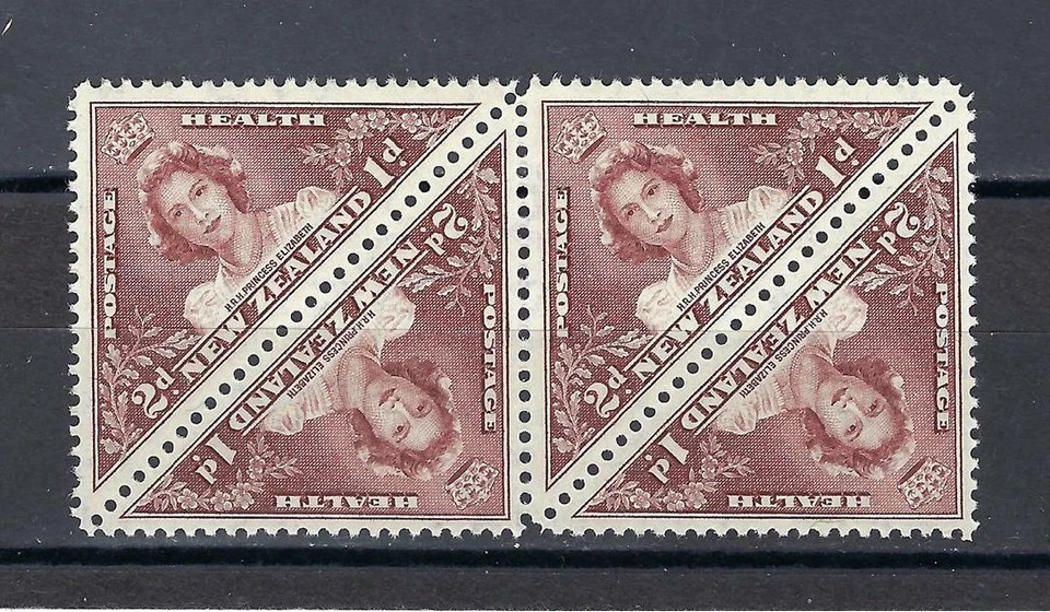 Nueva Zelanda 1943 Sc# B23 Princesa Isabel bloque 4 MNH Foto 1 de 1