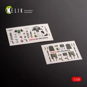 Calcomanías 3D interiores Jas-39 D. (para kit modelo avión Italeri) 1:48 KeliK K48130 - Imagen 1 de 17