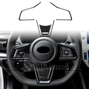 Steering Wheel Cover Trim Stickers Carbon Fiber For Subaru WRX STI 2022-2023 - Foto 1 di 8