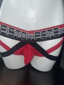 Pistol Pete Men's Jock Red Medium - Picture 1 of 1