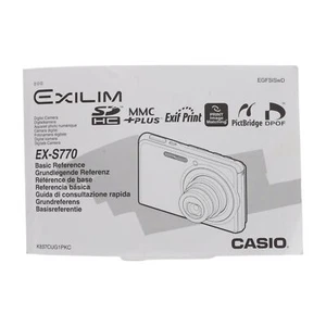Bedienungsanleitung Casio Exilim EX-S770 Basic Reference - Picture 1 of 1