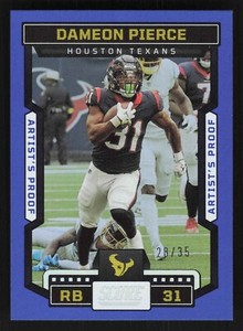 2023 Panini Score Football #2 Dameon Pierce Artist's Proof Parallel #'d /35 