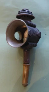 Ancienne lampe de calèche / voiture en métal old car carriage lamp h 50cm - Foto 1 di 7