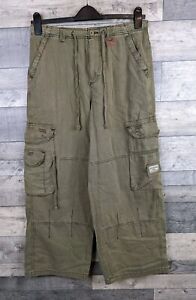 Urban Outfitters BDG Khaki Axyel Cargo Pants Utility Low Rise Trousers Size S 