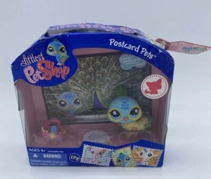 Littlest Pet Shop PEACOCK Postcard Pets Hasbro 2009 NEW - Picture 1 of 5