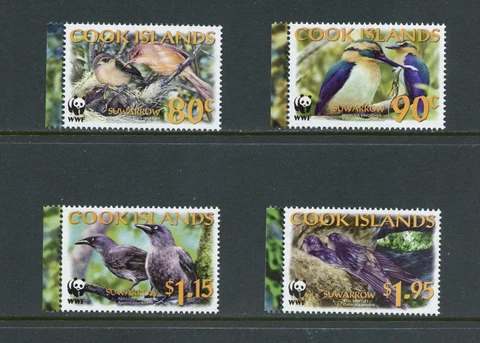 A858  Cook Islands 2005   birds WWF   4v.       MNH Cover