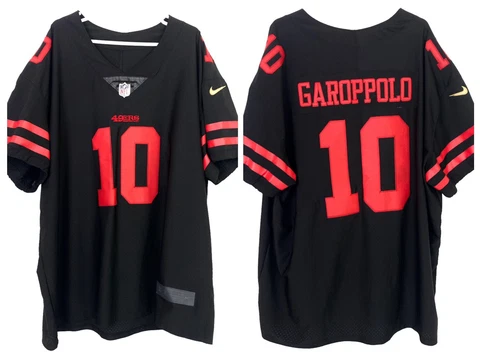 Nike Men 60 / 3XL NFL On Field San Francisco 49ers Jersey Jimmy Garoppolo Black Cover