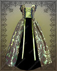 Victorian Civil War Steampunk Green Edwardian Gothic Fairy History Dress Gown 1X