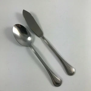 PFALTZGRAFF "STURBRIDGE" STAINLESS TEASPOON & MASTER BUTTER KNIFE - Picture 1 of 2