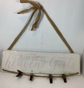 Danke Himmel für kleine Mädchen Fotohalter 18”x5” - Bild 1 von 2