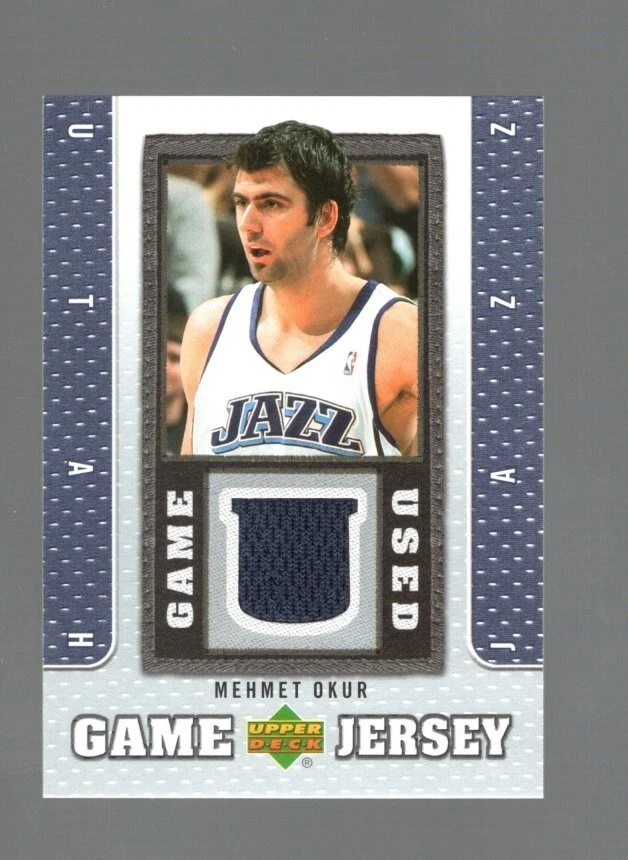 2007-08 UPPER DECK MEHMET OKUR GAME-USED JERSEY UTAH JAZZ - Image 1 of 2