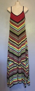 M by Missoni Multi Colored Strappy Long Dress Size 48 US 8 - Picture 1 of 8