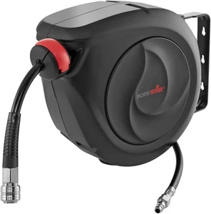 Poppstar Premium Automatik Druckluft Schlauchtrommel mit 10m Druckluftschlauch - Bild 1 von 7