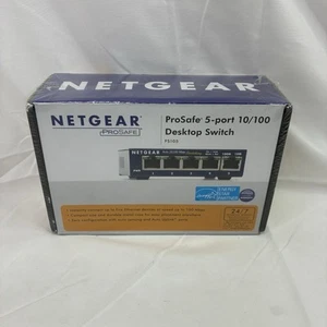 NEW Sealed Netgear ProSafe FS105 5-port 10/100 Desktop Switch Connects 5 Devices - Picture 1 of 4
