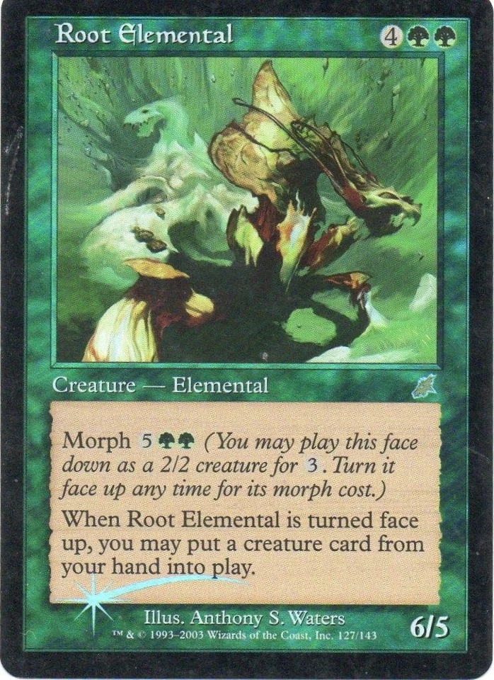 MTG: Scourge: Foil Root Elemental: Lightly Played Condition - Image 1 of 1