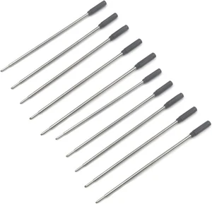 10 Stück Metall Stiftminen - Blau und Schwarz 115 mm Ersatz Kugelschreiber... - Bild 1 von 8