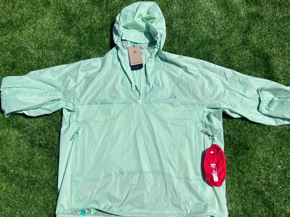 Nike ACG Storm Fit Trail Snacks Jacket Mint Green FQ3062-376 Men’s Size XL