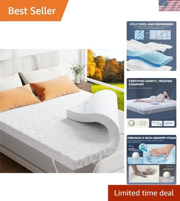 Colchón de espuma viscoelástica de gel - Certificado CertiPUR-US Foto 1 de 4