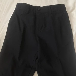 Cat & Jack Black Casual Pants Size Youth 12 EUC W/Inner Belt - Picture 1 of 5